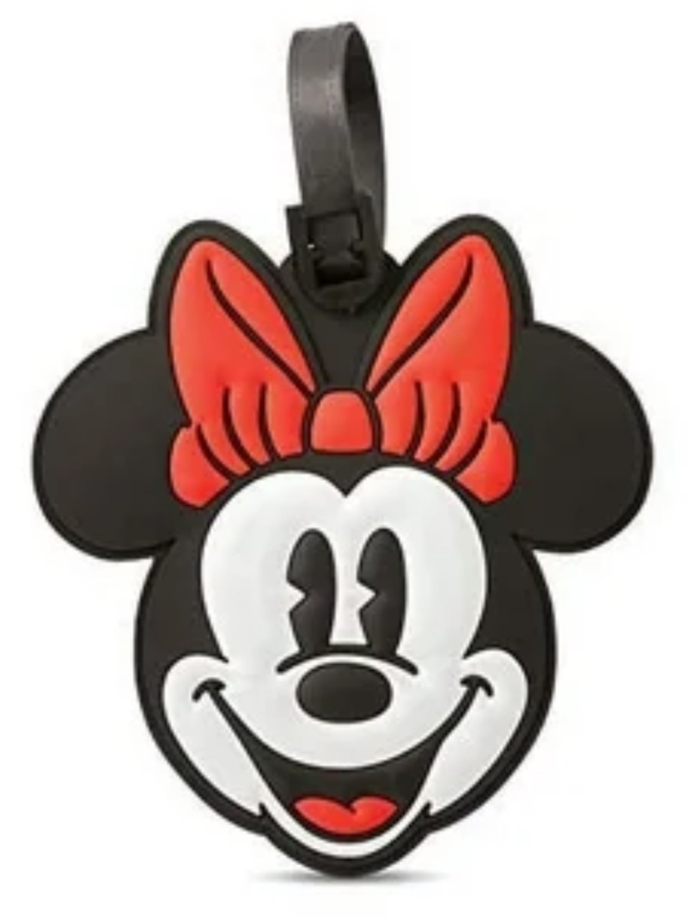 DISNEY WORLD Minnie Mouse Luggage Bag Tag Adult PVC Like New